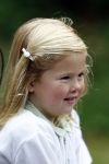 Wassenaar 11 juli 2008
Foto uurtje met prinses Maxima Prins Willem Alexander  en hun dochters Prinses Amalia Prinses Alexia en Prinses Ariane . 
Ze komen aanrijden in bakfiets.
