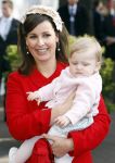 Den Haag 20 oktober 2007
Doop prinses Ariane . Prinses Anita v Vollenhoven met dochter Emma