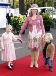 Den Haag 20 oktober 2007
Doop prinses Ariane . een zwangere prinses Annette met Isabelle en Sam