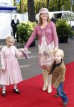 Den Haag 20 oktober 2007
Doop prinses Ariane . een zwangere prinses Annette met Isabelle en Sam