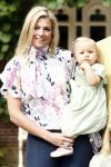 Wassenaar 11 juli 2008
Foto uurtje met prinses Maxima Prins Willem Alexander  en hun dochters Prinses Amalia Prinses Alexia en Prinses Ariane . 
Ze komen aanrijden in bakfiets.