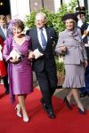 Den Haag 20 oktober 2007
Doop prinses Ariane . Pieter v Vollenhoven met prinses Margriet en Prinses Irene