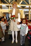 Amsterdam 23 januari 2008
Prinses Laurentien tijdens voorleesdag in bibliotheek met kinderen.
