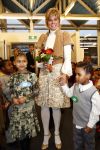Amsterdam 23 januari 2008
Prinses Laurentien tijdens voorleesdag in bibliotheek met kinderen.