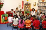 Amsterdam 23 januari 2008
Prinses Laurentien tijdens voorleesdag in bibliotheek met kinderen.