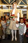 Amsterdam 23 januari 2008
Prinses Laurentien tijdens voorleesdag in bibliotheek met kinderen.