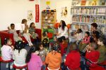 Amsterdam 23 januari 2008
Prinses Laurentien tijdens voorleesdag in bibliotheek met kinderen.