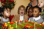 Amsterdam 23 januari 2008
Prinses Laurentien tijdens voorleesdag in bibliotheek met kinderen.
