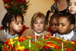 Amsterdam 23 januari 2008
Prinses Laurentien tijdens voorleesdag in bibliotheek met kinderen.