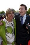 Utrecht 28 april 2009
Pieter v Vollenhoven viert zijn 70e verjaardag in het Beatrix theater in Utrecht. Prinses laurentien en Prins Constantijn
Peter Smulders bv