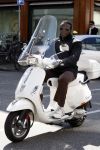 Amsterdam 9 april 2008
Regilio Tuur op zijn nieuwe vespa scooter.