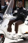 Amsterdam 9 april 2008
Regilio Tuur op zijn nieuwe vespa scooter.