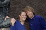 Rick v d Linden, organist en componist van de syfonische rockband EKSEPTION. Hij bewerkte klassieke muziek van o.a.Beethoven en Bach tot popmuziek
Overleden: 22 Januari 2006
Hier op de foto samen met zijn vrouw Inez Zwart