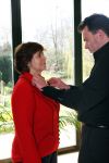 Nootdorp,  29 Maart 2008
Rita Verdonk laat zich een jasje aanmeten door couturier Paul Schulten
Foto Peter Smulders BV