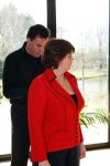 Nootdorp,  29 Maart 2008
Rita Verdonk laat zich een jasje aanmeten door couturier Paul Schulten
Foto Peter Smulders BV