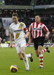 Eindhoven, 30 December 2007
Laatste Kompetitiewedstrijd van het jaar PSV-NAC  Eindstand 2-0 Seizoen 2007/2008
Rob Penders in duel met Danny Koevermans