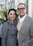 Amsterdam 31 januari 2009
Modeshow van Addy v d  Krommenacker op de amsterdam fashion week. Rob de Nijs met zijn vrouw Henriette
Peter Smulders bv