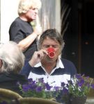 Breukelen 16 juli 2008
Ron Brandsteder op terras in Breukelen.