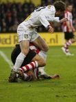 Eindhoven, 30 December 2007
Laatste Kompetitiewedstrijd van het jaar PSV-NAC  Eindstand 2-0 Seizoen 2007/2008
Ronnie Stam in duel met Otman Bakkal