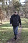 Swalmen, 25 Januari 209 Oud bokser Rudi Lubbers bij zijn caravan
Foto Peter Smulders BV