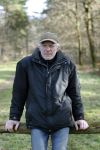 Swalmen, 25 Januari 209 Oud bokser Rudi Lubbers bij zijn caravan
Foto Peter Smulders BV