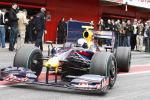 Barcelona 11 maart 2009
Test dag voor de formule 1 teams op het circuit van Barcelona. Sebastian Vettel met Red Bull Renault
Peter Smulders bv
