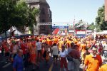 Basel 21 juni 2008
Nederland speelt in de 1/4 finale op de ek tegen Rusland. In Basel lopen 150000 supporters van Nederland en maken er een feestje van.