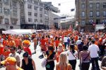 Basel 21 juni 2008
Nederland speelt in de 1/4 finale op de ek tegen Rusland. In Basel lopen 150000 supporters van Nederland en maken er een feestje van.