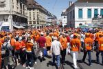 Basel 21 juni 2008
Nederland speelt in de 1/4 finale op de ek tegen Rusland. In Basel lopen 150000 supporters van Nederland en maken er een feestje van.