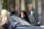 Laren 14 april 2008
Opnames Gooische vrouwen  met Linda de Mol Susan Visser Tjitske Reidinga en Alex Klaasen. Ze rijden in Gooische vrouwen met Linda de Mol haar porsche cabrio.