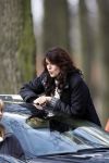 Laren 14 april 2008
Opnames Gooische vrouwen  met Linda de Mol Susan Visser Tjitske Reidinga en Alex Klaasen. Ze rijden in Gooische vrouwen met Linda de Mol haar porsche cabrio.