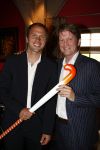 Amstelveen 21 mei 2008
Olympische Lunch Princess waar de T14 hockeystick van Princess wordt gepresenteerd. Prins Pieter Christiaan en Teun de Nooijer