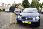 Den Haag 20 juni 2008
Ien en Theo Borg bij hun auto. 
Vanwege de hoge benzineprijs kunnen ze bijna geen auto meer rijden
