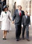 Den Haag 20 oktober 2007
Doop prinses Ariane . Theo Dietz met zijn vrouw Mariska en hun zoontje