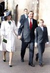 Den Haag 20 oktober 2007
Doop prinses Ariane . Theo Dietz met zijn vrouw Mariska en hun zoontje