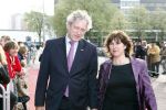 Utrecht 28 april 2009
Pieter v Vollenhoven viert zijn 70e verjaardag in het Beatrix theater in Utrecht. Thom de Graaf met zijn vrouw
Peter Smulders bv