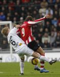 Eindhoven, 30 December 2007
Laatste Kompetitiewedstrijd van het jaar PSV-NAC  Eindstand 2-0 Seizoen 2007/2008
Tim Gilissen in duel met Danko Lazovic