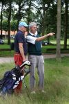Sint Michielsgestel, 7 Juli 2008
NK senioren heren professionals op GC de Dommel
Tom O Mahoney met o.a. zijn caddy en Jan Dorrenstein