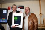 Bussum 24 januari 2008
Omroepman van het jaar verkiezing bij Jan Tabak. Paul de Leeuw met winnaar Ton v Dijk