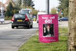 Hilversum 10 april 2008
Reclame bord bill board voor de 60e verjaardag van Tony Berkt in hilversum.
Peter Smulders bv