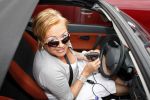 Amsterdam 22 juli 2008
Premiere Circus Renz. 
Viola Holt in smart cabrio
