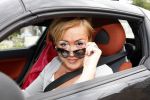 Amsterdam 22 juli 2008
Premiere Circus Renz. 
Viola Holt in smart cabrio