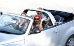 Ibiza 4 juli 2008
Wendy v Dijk op vakantie met haar zoontje Sem en vrienden
Ze heeft een cabrio gehuurd.