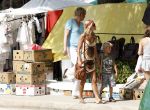 Ibiza  12 juli 2008
Wendy v Dijk met haar zoontje Sem en broer Mike v Dijk op vakantie op ibiza.