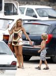 Ibiza  12 juli 2008
Wendy v Dijk met haar zoontje Sem en broer Mike v Dijk op vakantie op ibiza.