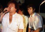 Rotterdam, 4 juni 1983
Afscheid Willem v Hanegem voetbalwedstrijd met FC Feyenoord tegen het Nederlands elftal van 1974
Na afloop wedstrijd een feest met o.a. optreden Willem met Andre Hazes