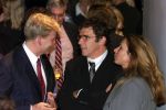 Amsterdam 17 September 1999
Uitreiking boek over 100 jaar Top-sport met o.a. Prins Willem Alexander hier in gesprek met Willem v Hanegem en zijn vrouw Marianne v Hanegem



PETER SMULDERS BV
