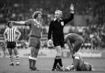 Wim Jansen als speler bij AJAX in een wedstrijd tegen PSV
1981