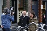 Amsterdam 17 januari 2008
Martijn Krabbe en Winston Gerschtanowitz  tijdens opnames op de cornelis schuytsstraat.