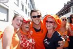 Basel 21 juni 2008
Nederland speelt in de kawrt finale op de ek tegen Rusland. In Basel lopen 150000 supporters van Nederland en maken er een feestje van. Winston Gerschtanowitz